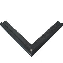 Aluminium buitenhoek kraal 26x45mm  - ZWART daktrim