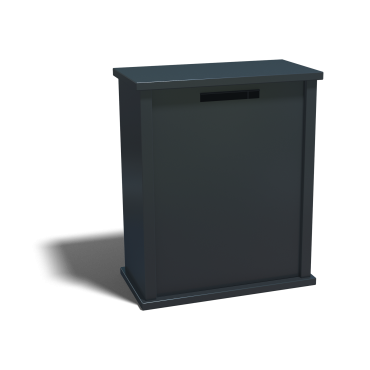 Gepoedercoat staal brievenbus Type L-RAL7016 (antraciet grijs)