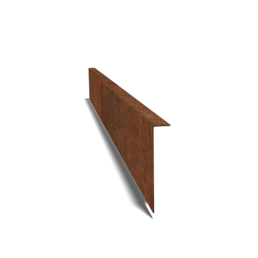 Cortenstaal kantopsluiting gezet 220mm (lengte 240cm)