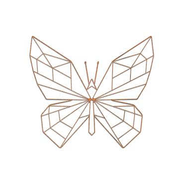 Cortenstaal wanddecoratie Butterfly 1.0-Large