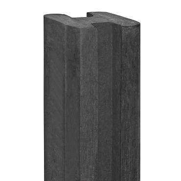Berton©-E-sleufpaal 10x10 antraciet - 10x10x270cm eindmodel - Eems-serie