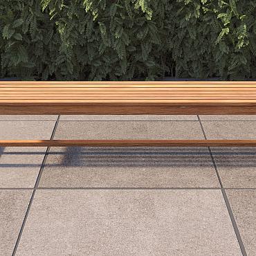 Teak tuinbank - Court