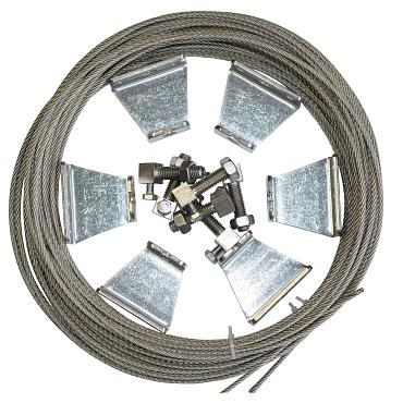 Schuifzeil - Bevestigingsset