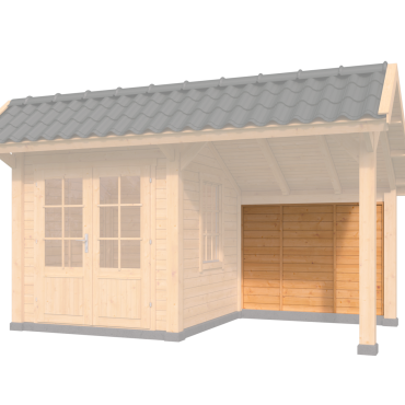 Achterwandmodule type U - 1980x1520mm