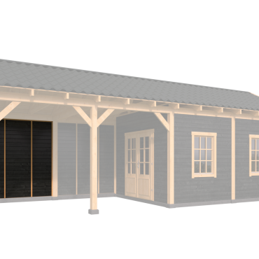 Zij- / voorwandmodule type P - 1980x2300mm