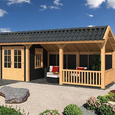 Bergen L Type 8 - Potdekselplank zwart