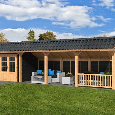 Bergen L Type 11 - Potdekselplank zwart