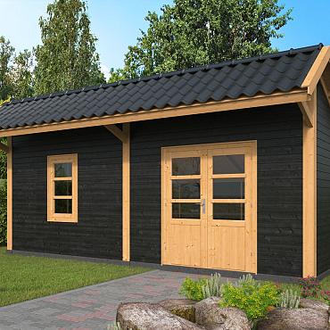 Bergen XL Type 4 - Potdekselplank zwart