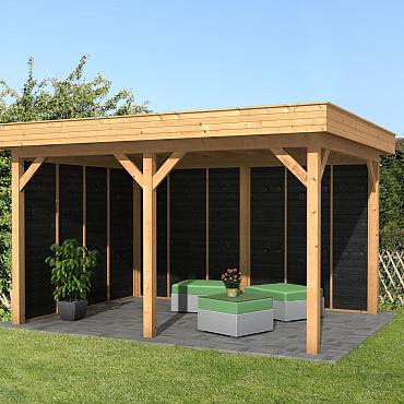 Oslo L Type 2 - Potdekselplank zwart