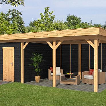 Oslo L Type 7 - Potdekselplank zwart