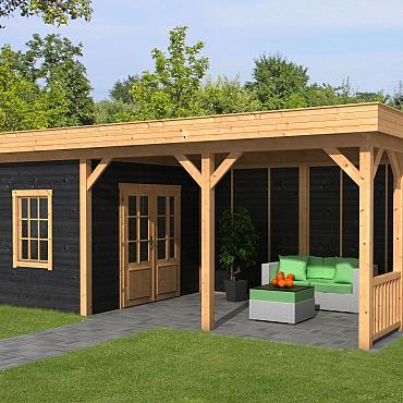 Oslo L Type 8 - Potdekselplank zwart