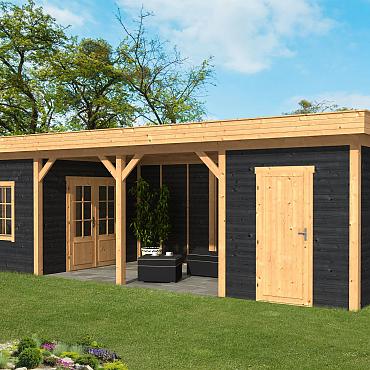 Oslo L Type 12 - Potdekselplank zwart