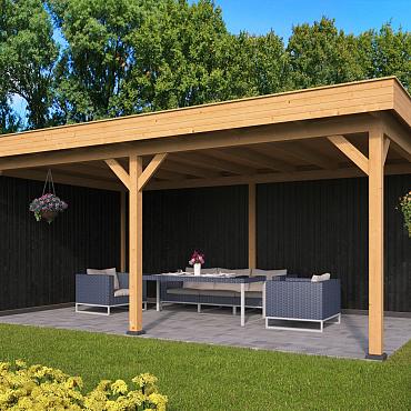 Oslo XL Type 2 - Potdekselplank zwart