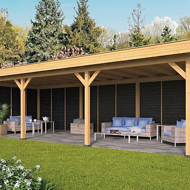 Oslo XL Type 6 - Potdekselplank zwart