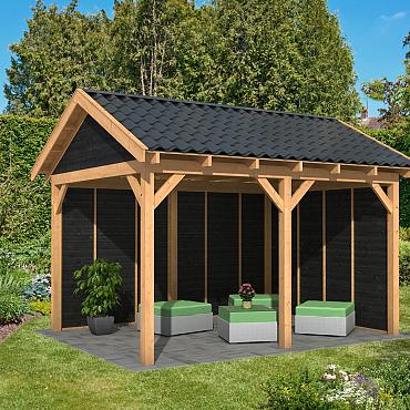 Hamar L Type 2 - Potdekselplank zwart