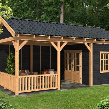 Hamar L Type 7 - Potdekselplank zwart