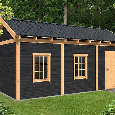 Hamar L Type 8 - Potdekselplank zwart