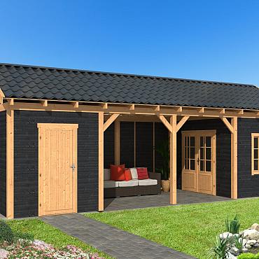 Hamar L Type 12 - Potdekselplank zwart