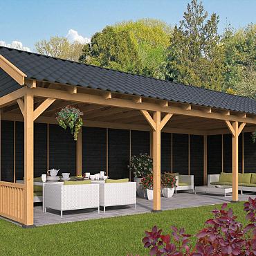 Hamar XL Type 6 - Potdekselplank zwart