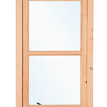 Enkel raam lariks De Luxe onb. - uitzetraam De Luxe 78x130.7cm