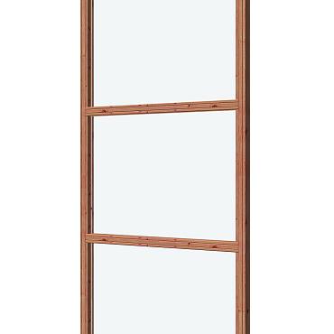 Glaswand De Luxe onbehandeld - type C 100.4x230cm