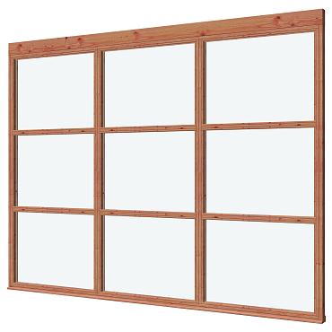 Glaswand De Luxe onbehandeld - type R 298x230cm