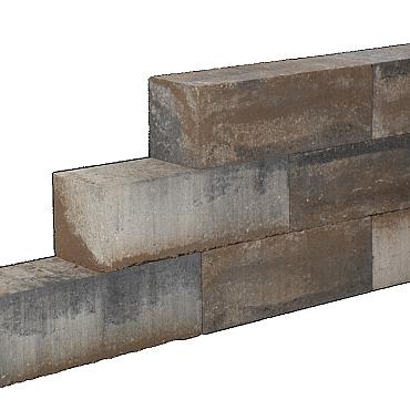 Lineablock 15x15x45 Bruin/Beige/Zwart
