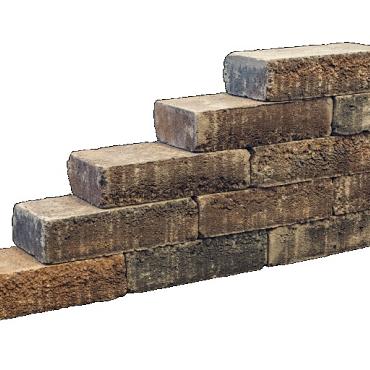 Pilestone 23/17x21,5x10 cm  - Lichtbruin