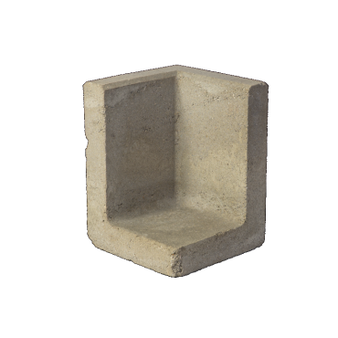 L hoekelement 50x50x120 grijs
