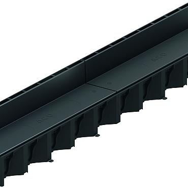Aqualine sleufgoot 1000 mm. Zwart LET OP 2 cm