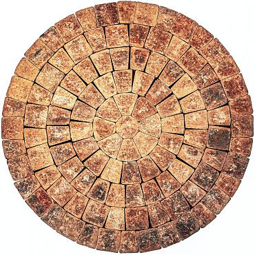 Koppelstone cirkel Ø230cm Rood/Bruin