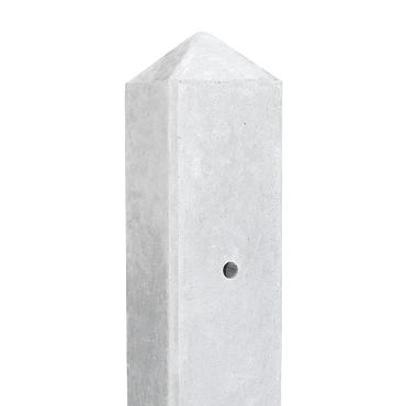 Hoekpaal wit/grijs  *lichtgewicht  8.5 x 8.5 x 277 cm betonpaal