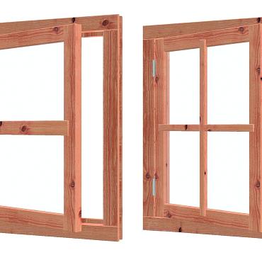 Douglas enkel draairaam LD douglas 72.6  x 89.6 cm