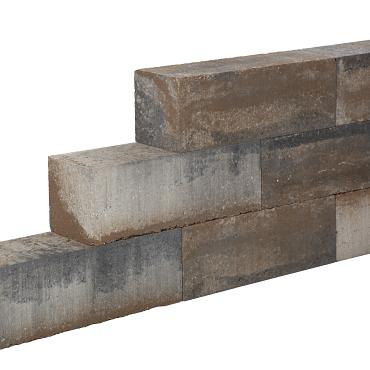 Lineablock 15x15x30 Bruin/Beige/Zwart