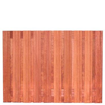 Tuinscherm hardhout 21 planks (19+2) - Dronten 180 x 130 - schutting