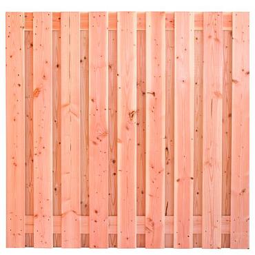 Tuinscherm lariks 19 planks (17+2) - Innsbruck 180x180cm fijnbezaagd - schutting