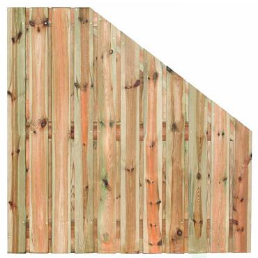 Tuinscherm geïmp. 23 planks (21+2) - Zaltbommel 180/90x180cm VERLOOP - schutting