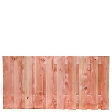 Tuinscherm lariks 21 planks (19+2) - Zwarte Woud 90x180cm - schutting