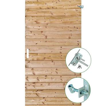 *Tuindeur geïmpregneerd (rechtsdraaiend) - Petten 200x100cm met rvs inbouwslotset - poort