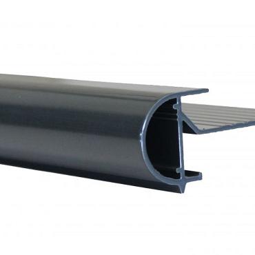 Aluminium buitenhoek kraal 26x45mm  - ANTRACIET daktrim
