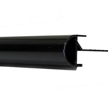 Aluminium daktrim KRAAL 26x45x2500 mm - ZWART