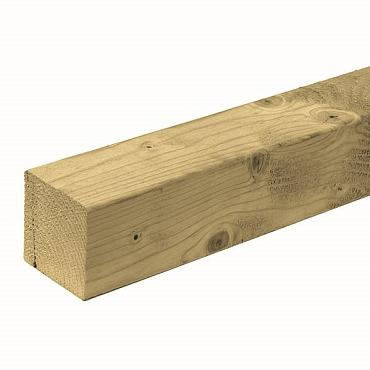 Geïmpregneerd vuren geschaafde balk - 7x7x300 cm balk