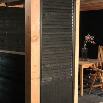 Wandpaneel draaibare lamellen compleet