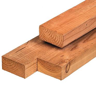 Douglas paal fijnbezaagd 5x10x400 cm