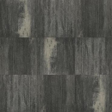 Terrastegel+ 60x60x4 Zwart/Grijs