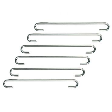Gaasverbinder - 9 cm RVS - Gaasverbinder om 2 gazen bij elkaar te houden / 6 stuks per hoogte 180cm