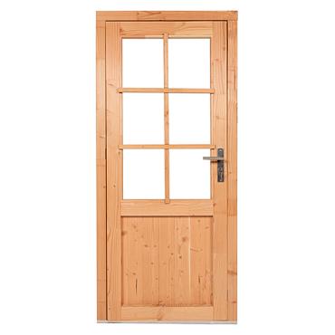 Enkele deur Linksdraaiend Glas Douglas ( losse roedes)