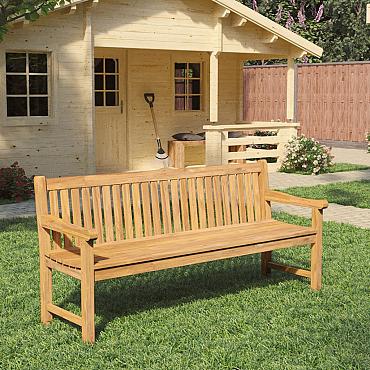 Teak parkbank - Norwich 180cm