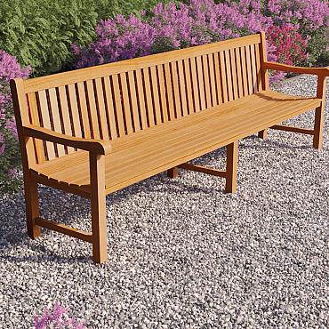 Teak parkbank - Norwich 300cm