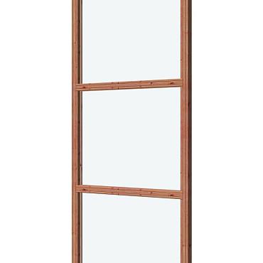 Glaswand De Luxe onbehandeld - type B 89.1x230cm